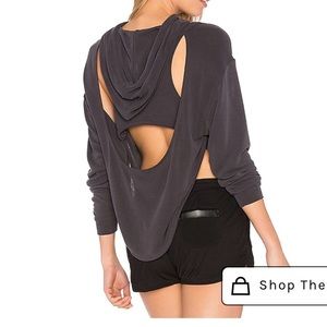 FreePeople movement open back hoodie